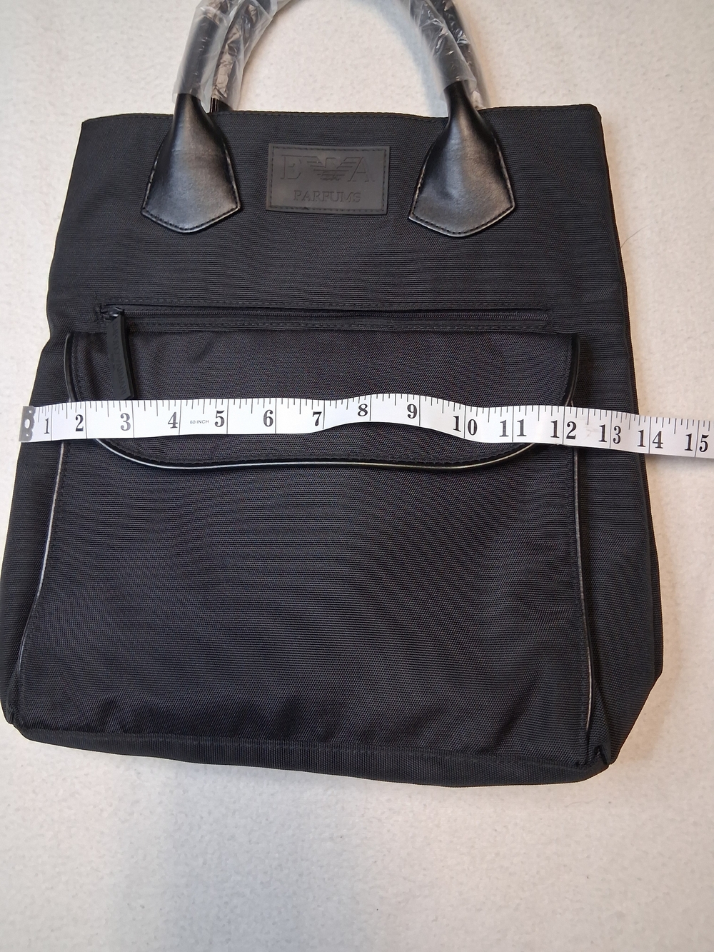 Armani Exchange Black Men's Tote Briefcase - Picture 9 of 10
